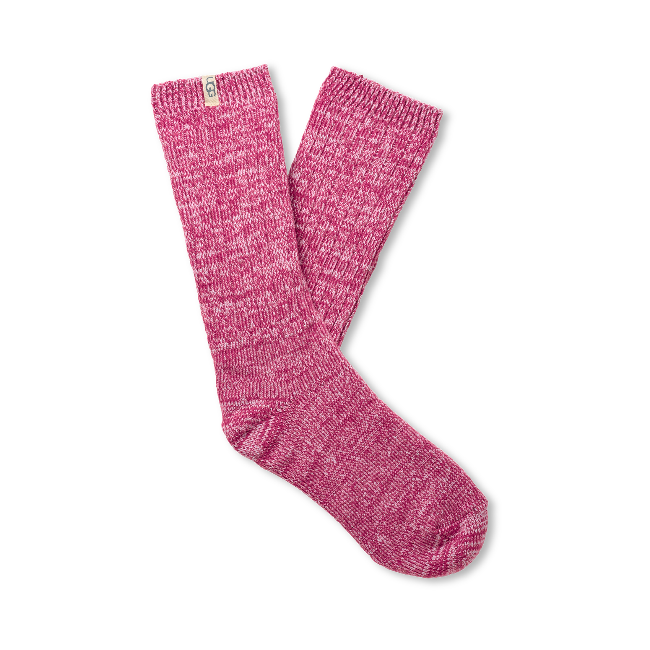 Women's Rib Knit Slouchy Crew 3 Pack in Chroma Pink/Putty/Wild Grape