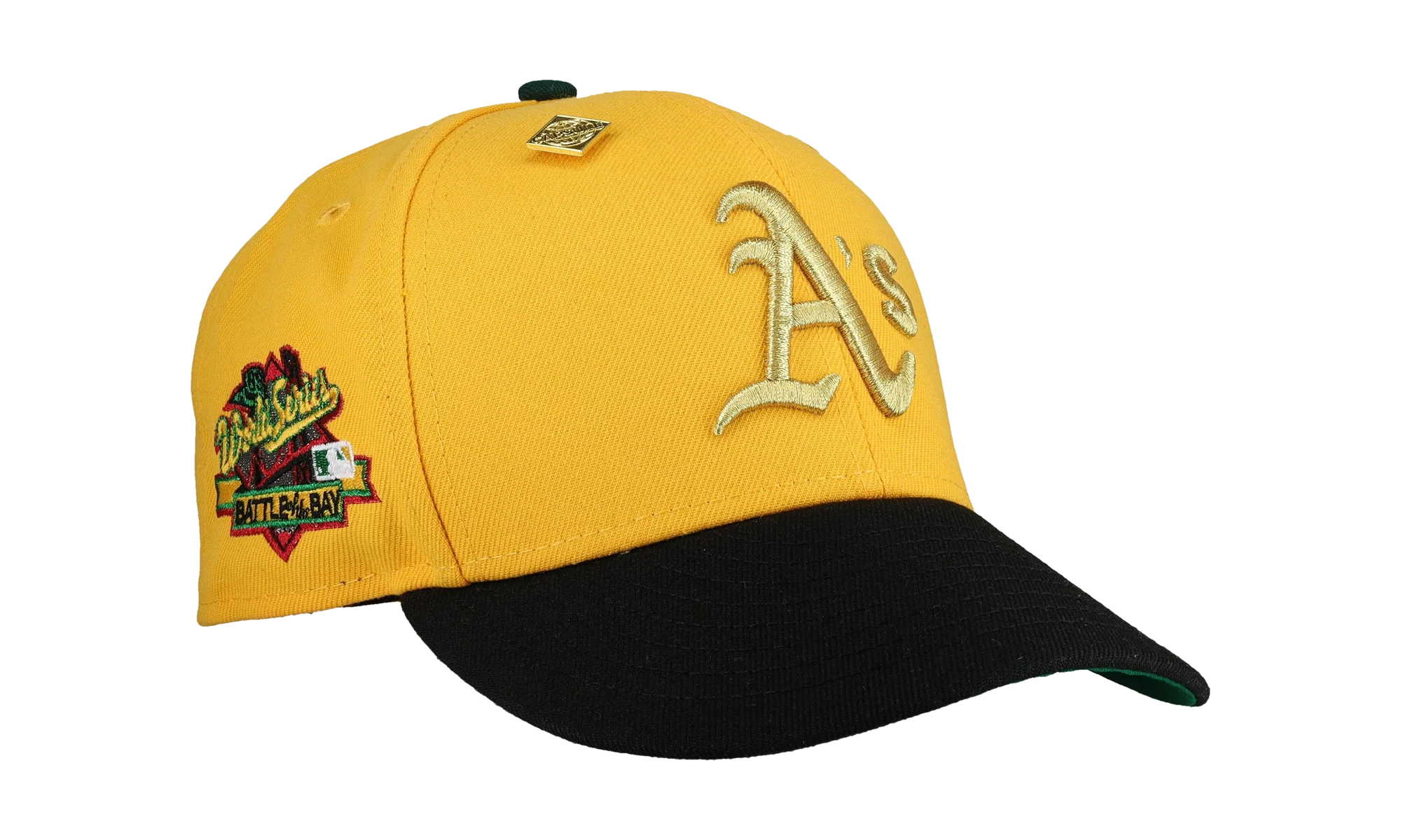 59FIFTY Oakland Athletics 1989 World Series Fitted Hat "Yellow / Gold" NE346