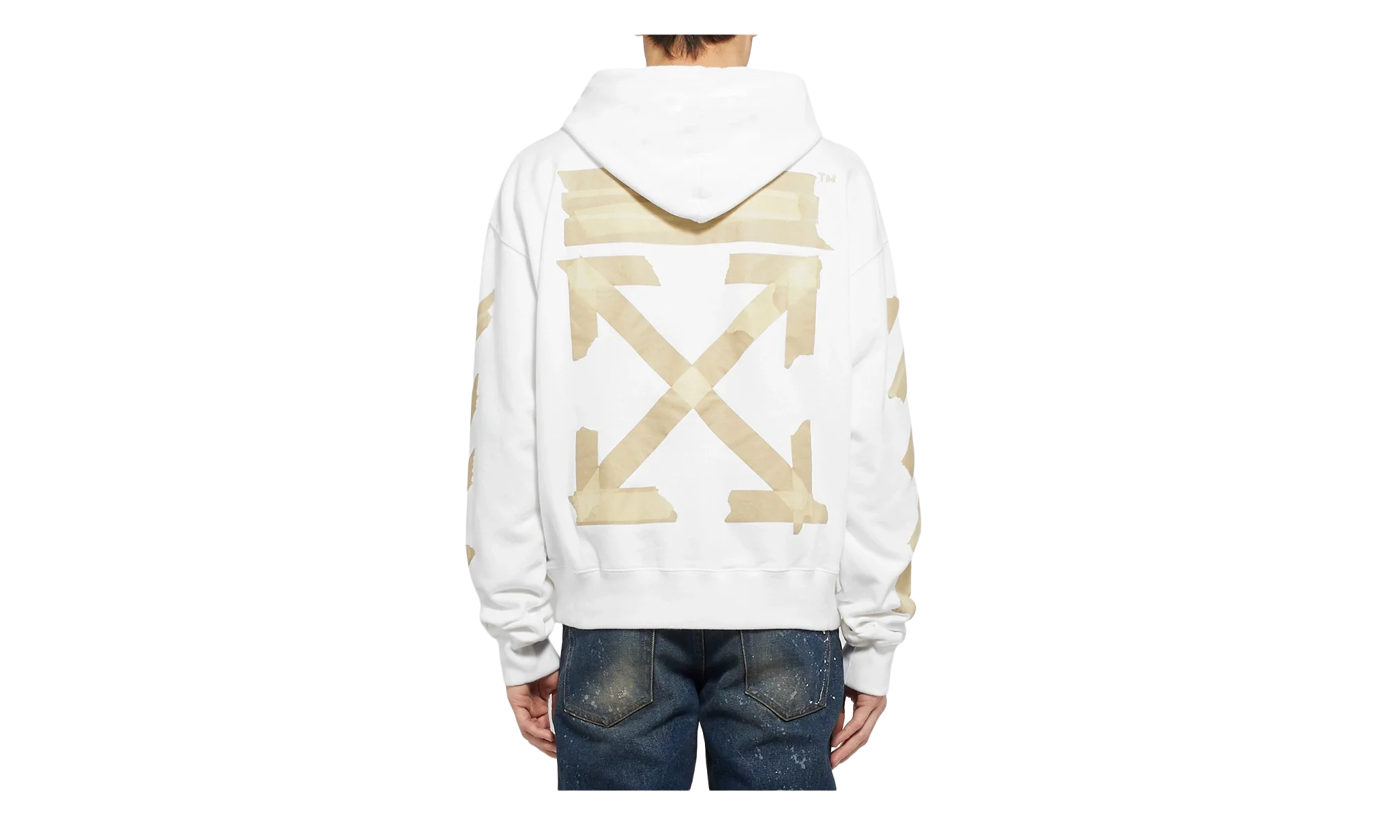 SS20 Arrows Sketch Mens Logo Sweater "White" OMBE001R20E300020148