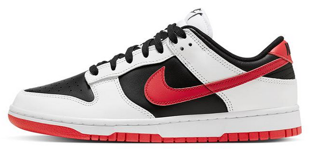 Dunk Low White Black Red