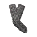 Women's Elowyn Cable Knit Fleece Lined in Charcoal Heather Confetti