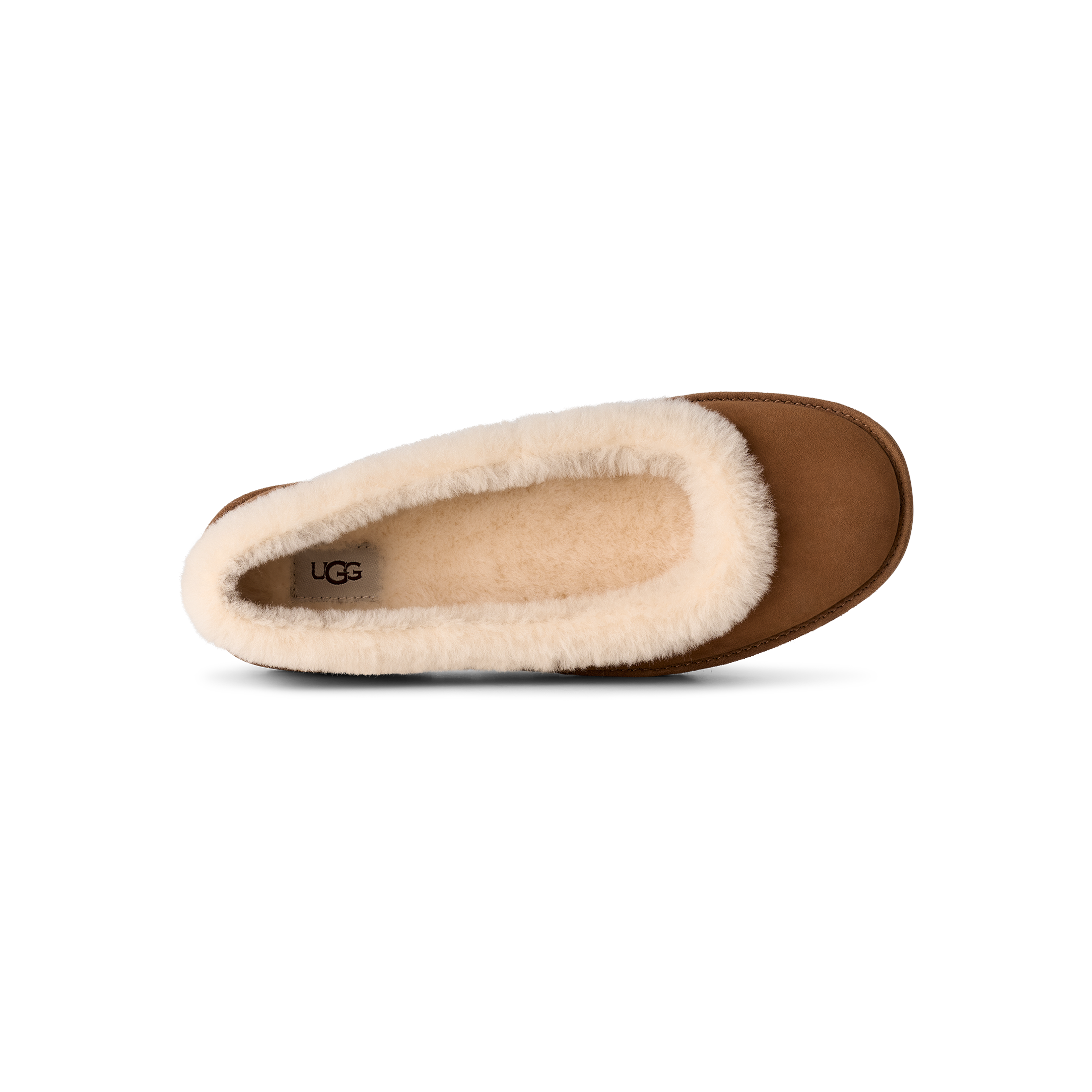 Women's Zora Ballet Flat in Chestnut Bundled with Care Kit + Socks