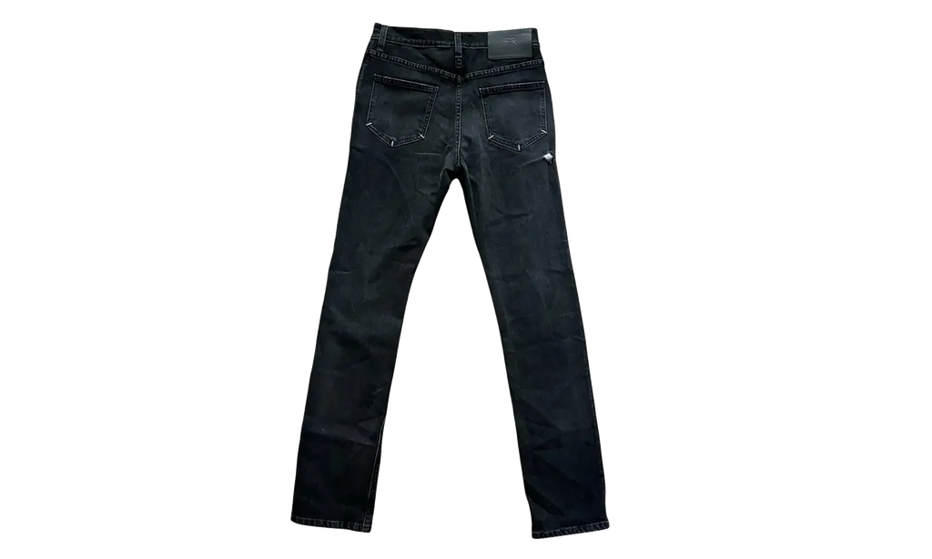Distressed Stretch Slim-Fit Jeans "Black Savanna" MH24D615 B1405BKSAV