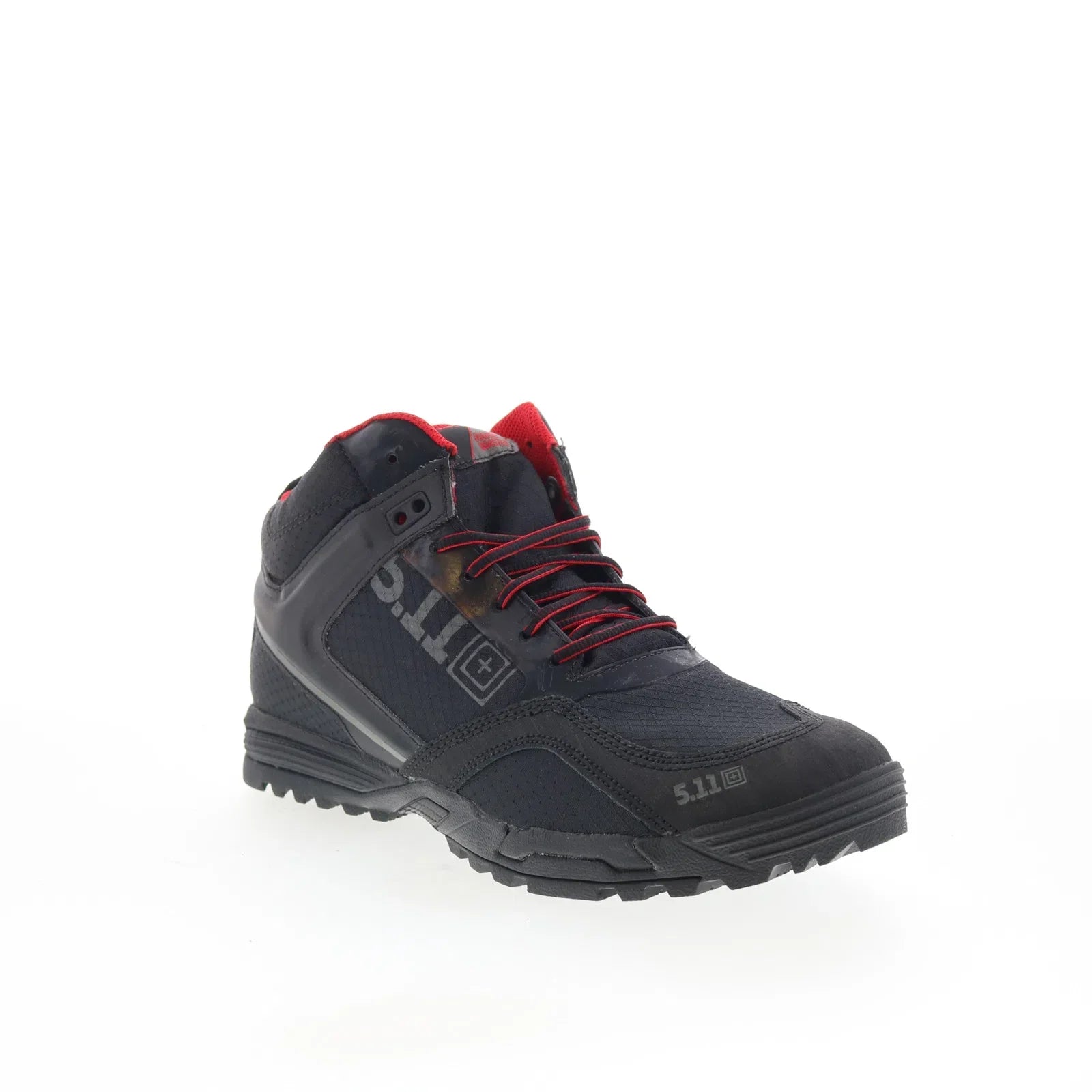 Range Master 12148 Mens Black Wide Leather Lace Up Tactical Boots