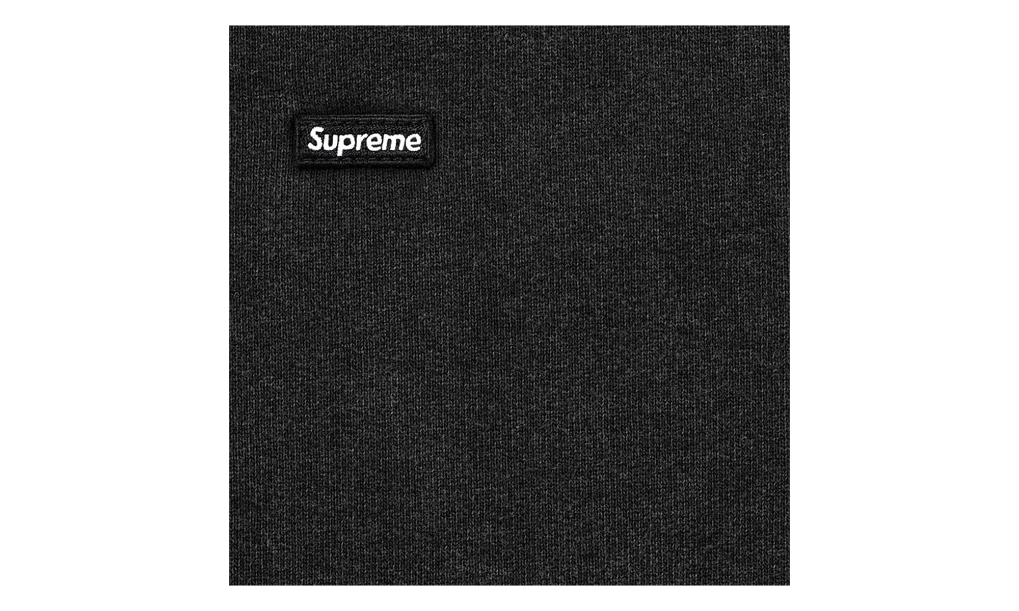Small Box Zip Up Hooded Sweatshirt "SS26 - black" SU27349