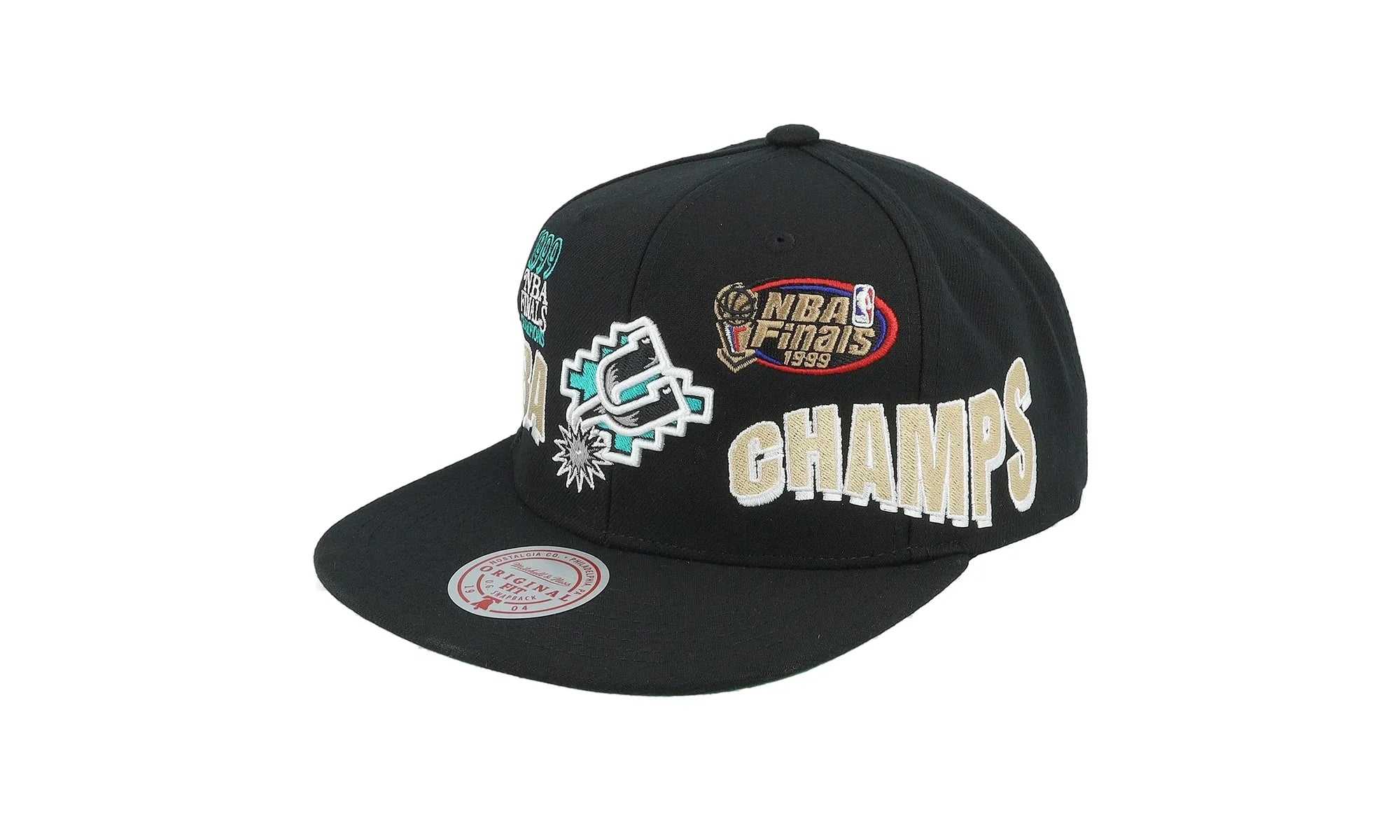 NBA Hardwood Classics World Champs Snapback Cap "San Antonio Spurs - Black" HHSS7715 SASYYPPPBLCK