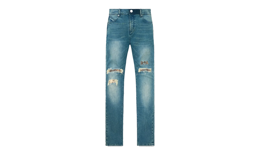 Bryant Skinny Jeans "Blue Distressed Snake" MSPTD900 B1205BLDSS