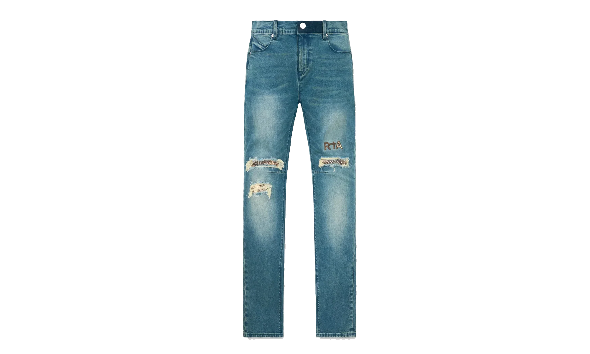 Bryant Skinny Jeans "Blue Distressed Snake" MSPTD900 B1205BLDSS