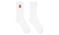 Embroidered Chevron Crest Socks "White" PS25S0011170053