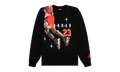 Jordan Slam Dunk Contest Holiday Long Sleeve Pixel T-Shirt "Black / Chile Red" DC9793 010