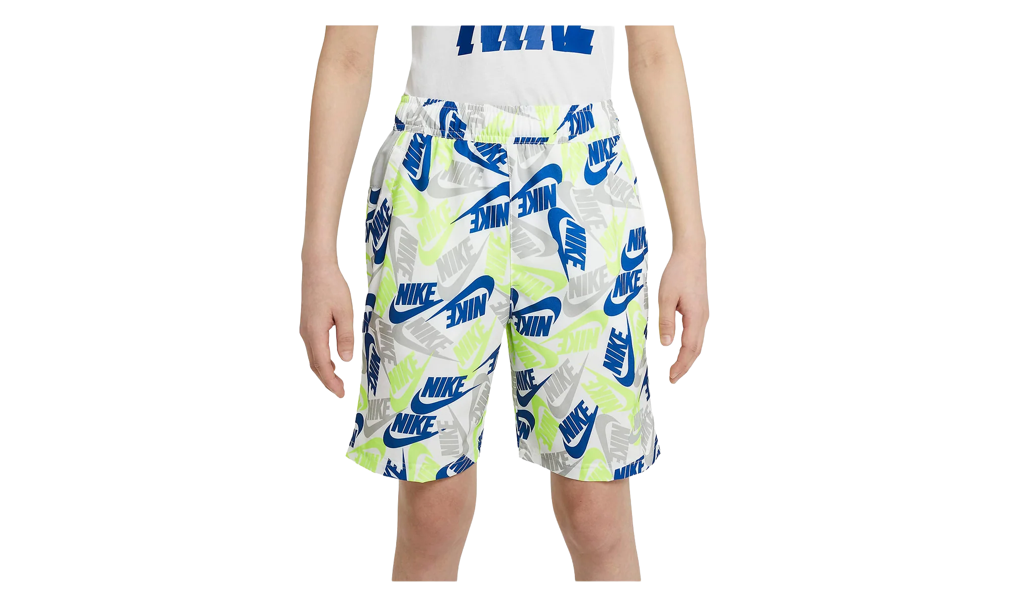 Woven All Over Print Shorts GS "White / Blue / Green" DA0853 100