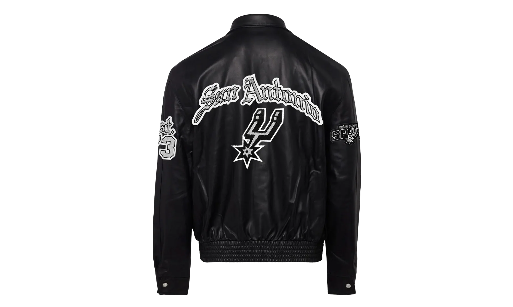 Full Leather Old English Jacket "San Antonio Spurs" NBA 104B SPU