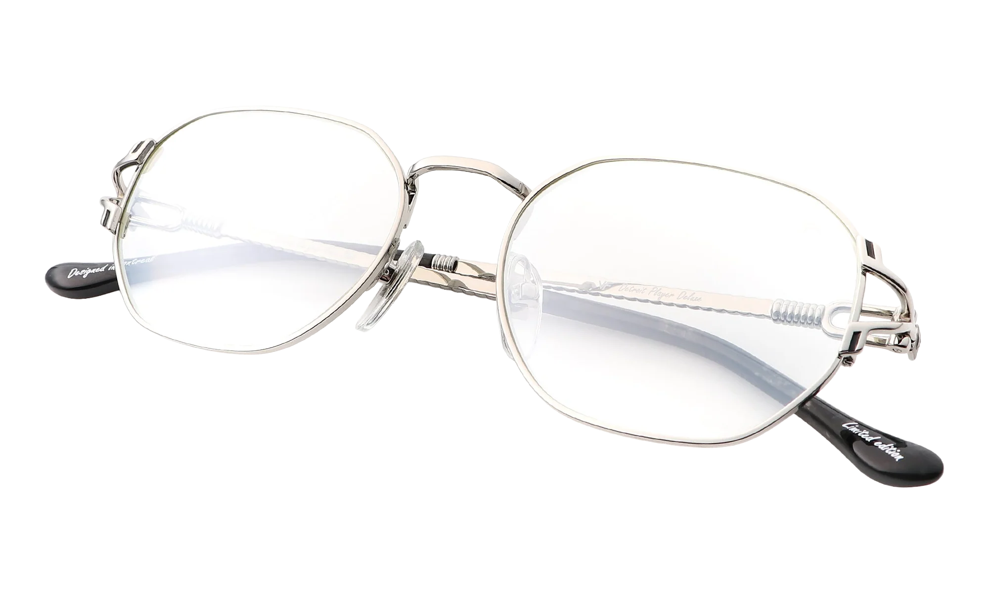 Detroit Player Deluxe 18KT "White Gold / Clear" DXDP2 0004 9A4