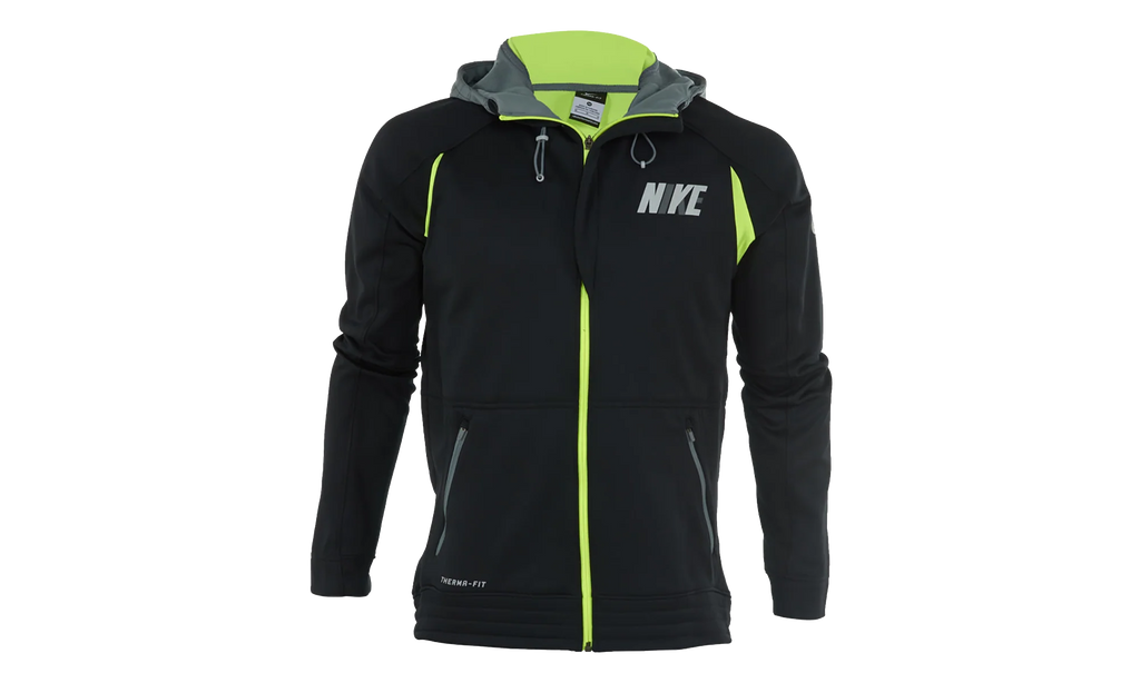 Hyper Elite City Hoodie "Black / Cool Grey / Volt" 716450 010