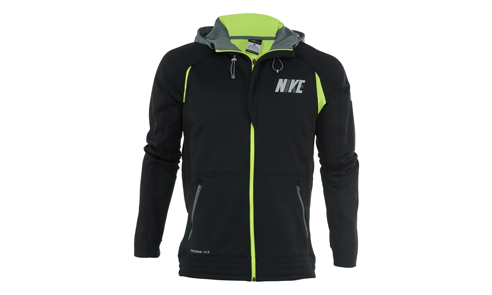 Hyper Elite City Hoodie "Black / Cool Grey / Volt" 716450 010