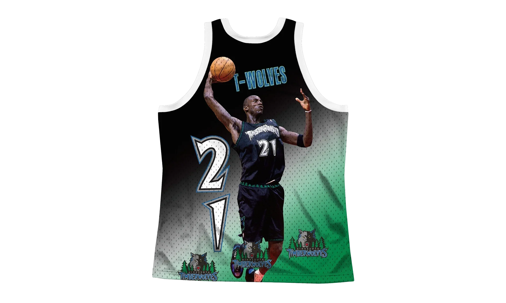 NBA Behind The Back Jersey "Timberwolves Kevin Garnett" MSTKMI19002 MTIWHITKGA