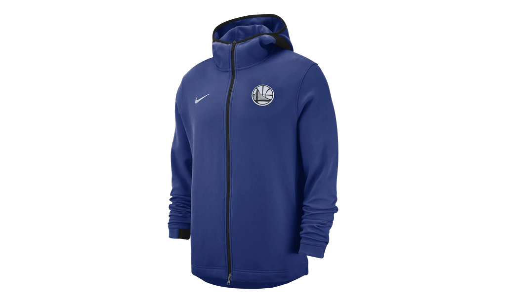 NBA Golden State Warriors Basketball Dry Fit Full Zip Hoodie "Blue" 940876 495
