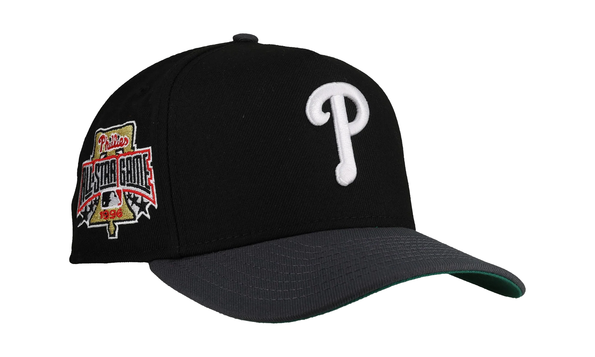 9FIFTY Philadelphia Phillies 1996 All Star Game A Frame Snapback Hat "Black / Graphite" NE351