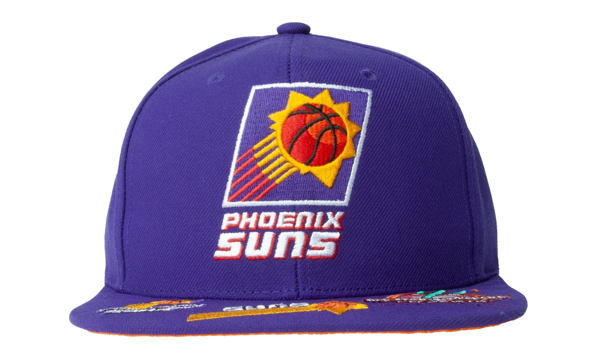 NBA Hardwood Classics Front Face Snapback Cap "Phoenix Suns - Purple" 6HSSMM21130 PSUPURP