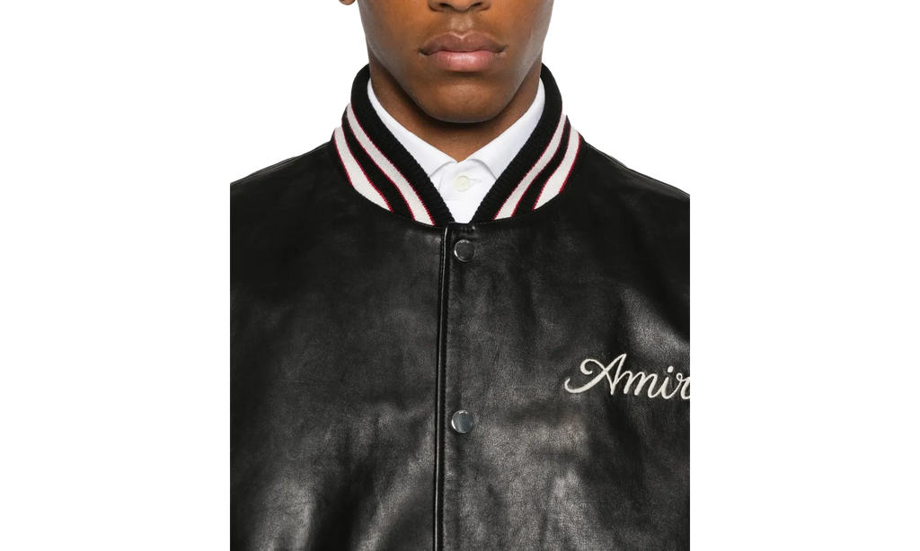 Club Amiri Leather Varsity "BLACK" AMLTVY1003