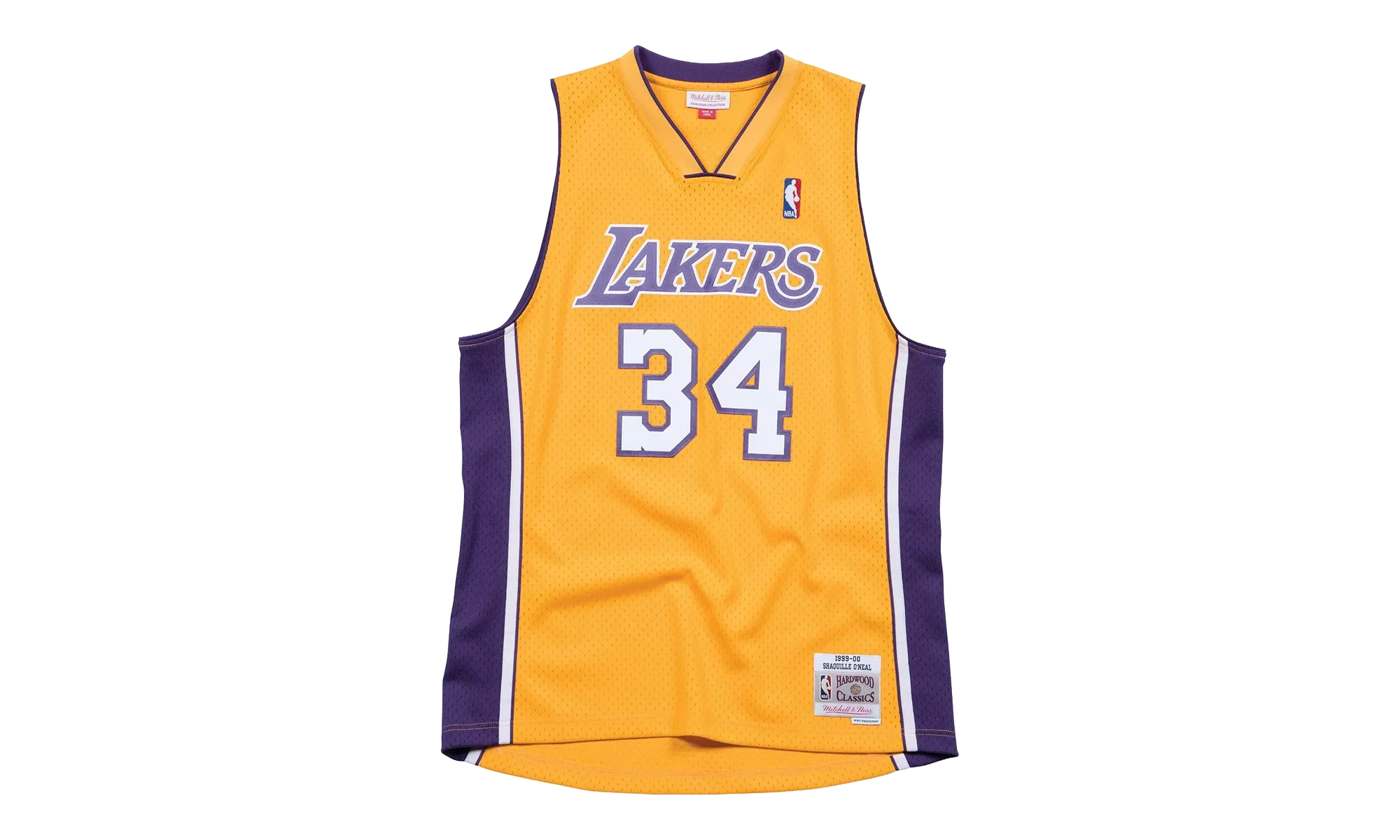 NBA Shaquille O’Neal Swingman Home Jersey "1999 Los Angeles Lakers - Gold" SMJYGS18179 LALLTGD99SON