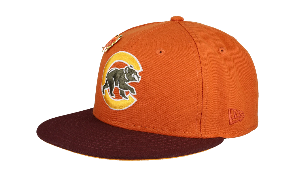 59FIFTY Chicago Cubs Fall Collection 2016 World Series Fitted Hat "Orange / Yellow" 123451290281