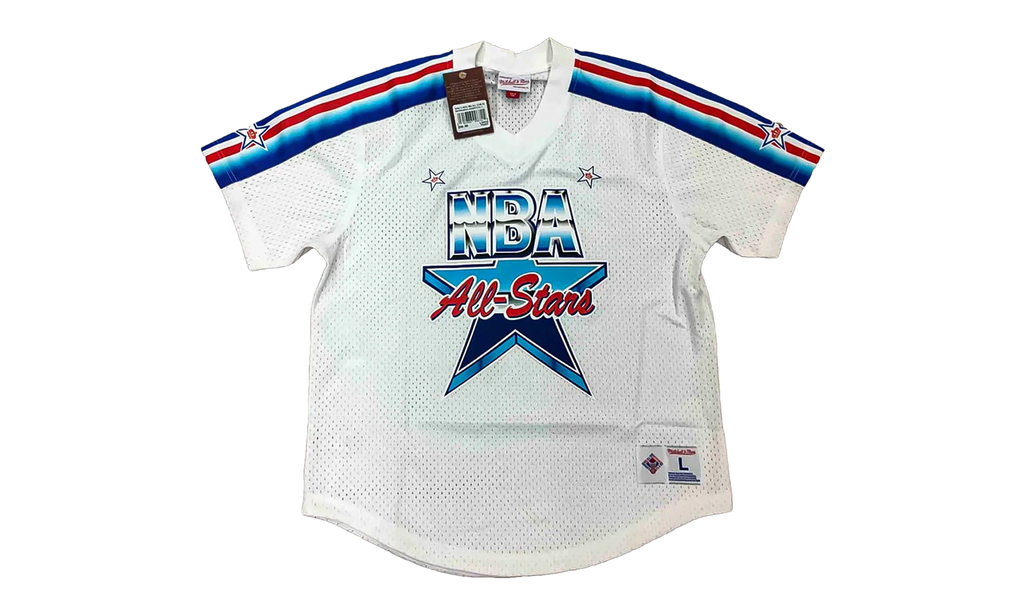 NBA Mesh V-Neck Tee "1991 All-Star Game - White" MSPOMG18025 ASGWHIT191