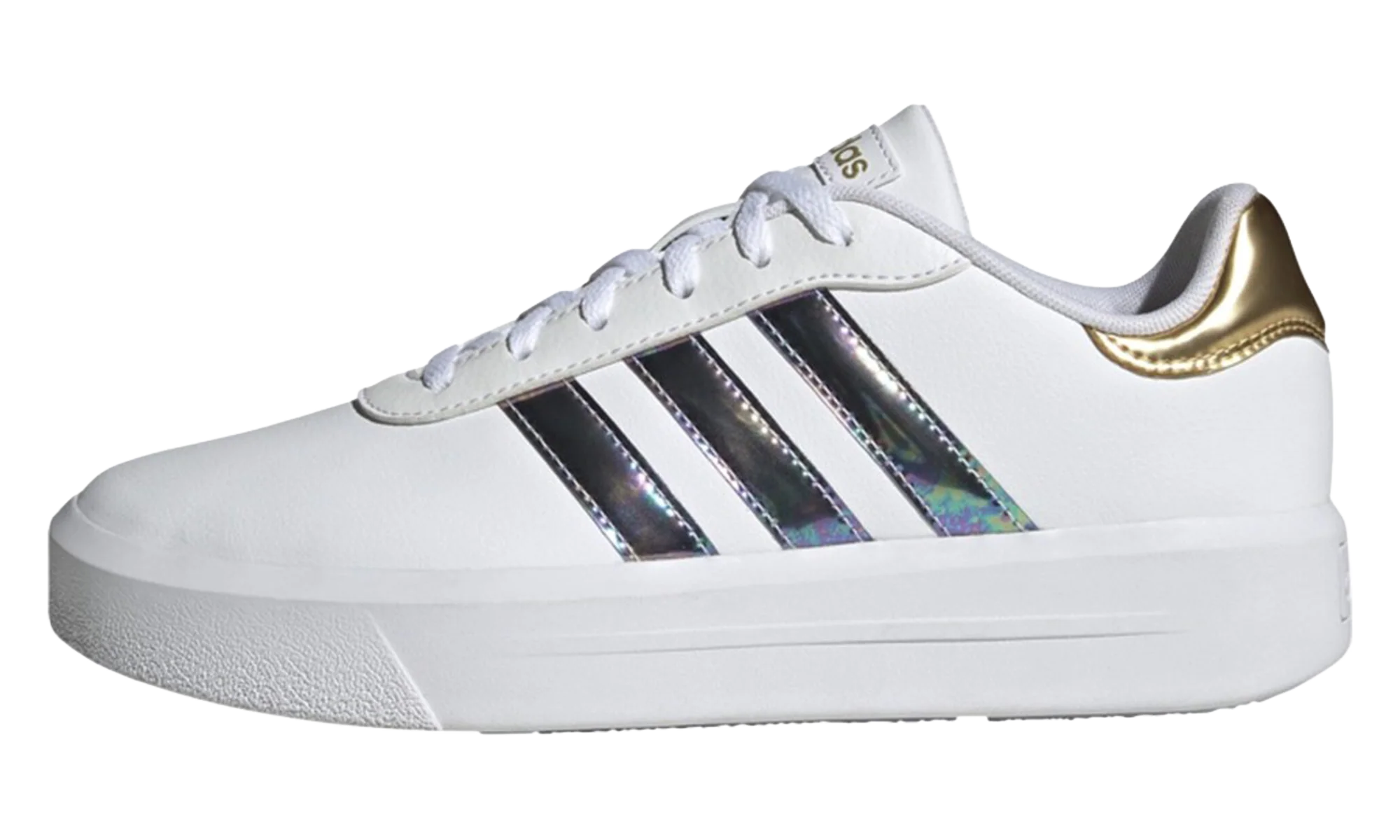 Court Platform "Footwear White / Footwear White / Matte Gold" HQ7156