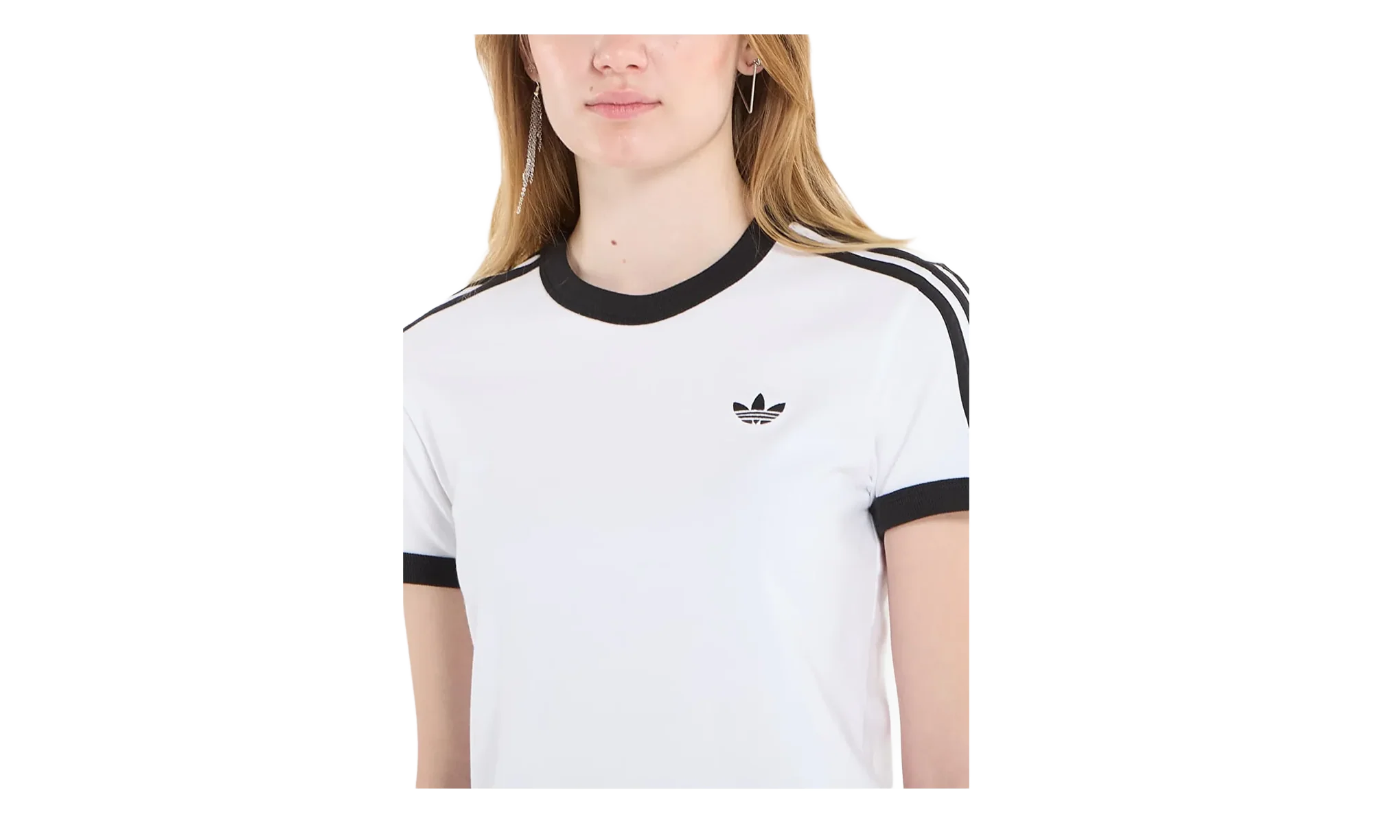 Originals 3-Stripes Slim Tee WMNS "White / Black" KD3683