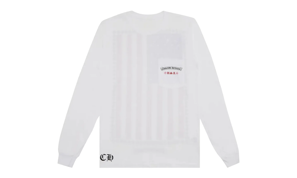 USA Flag Long-Sleeve "White" CHRM0787