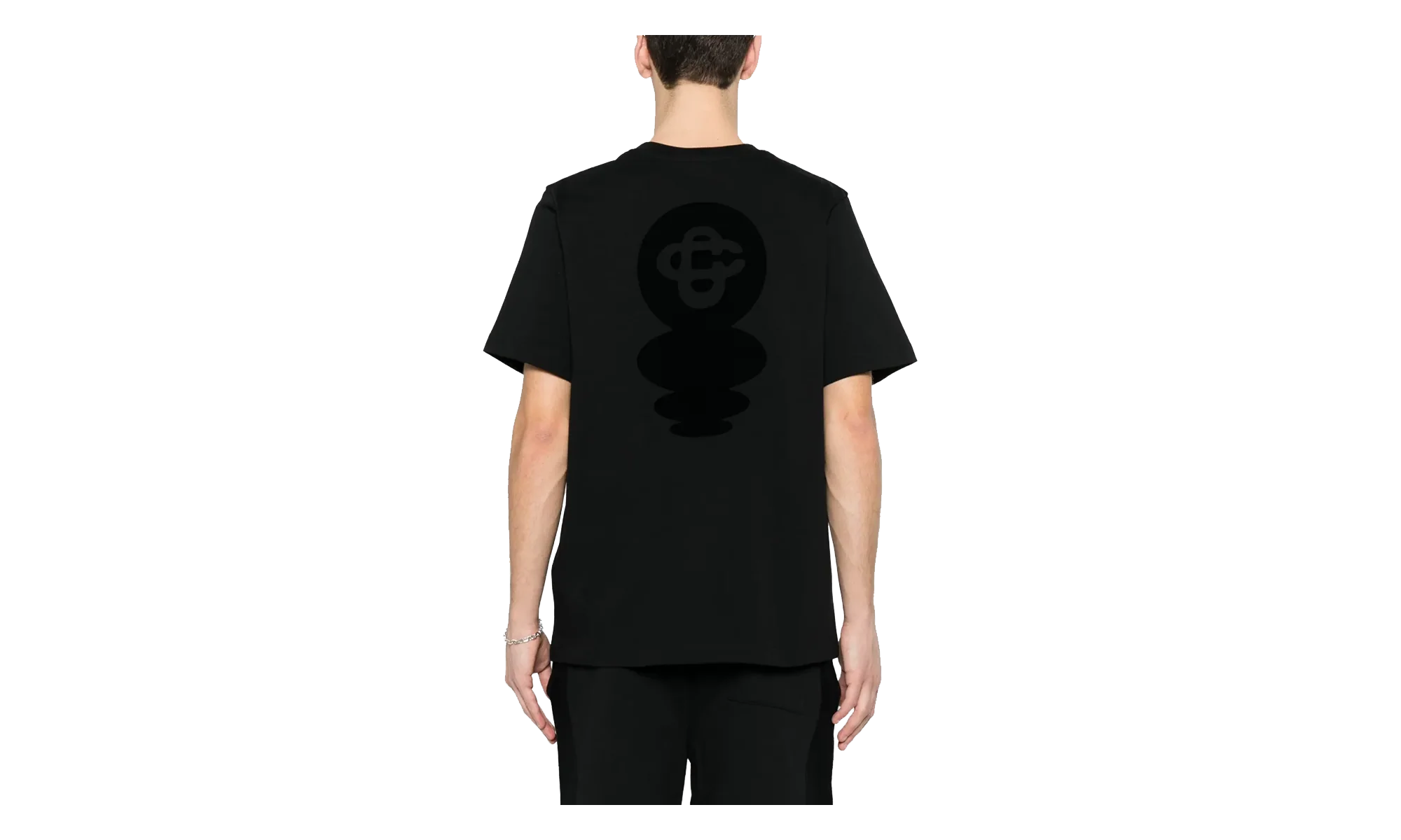 Squash Logo Flock T-Shirt "Black" MSS26JTS00106