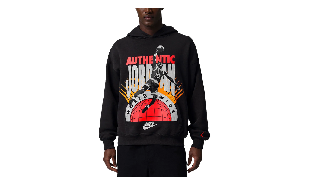 Jordan Brooklyn Fleece Pullover Hoodie "Off Noir / Infrared 23" IF1843 045