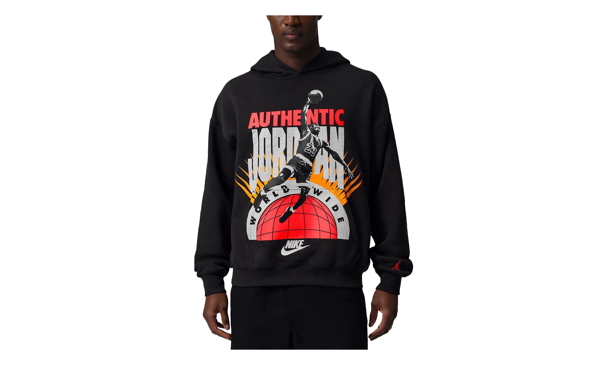 Jordan Brooklyn Fleece Pullover Hoodie "Off Noir / Infrared 23" IF1843 045