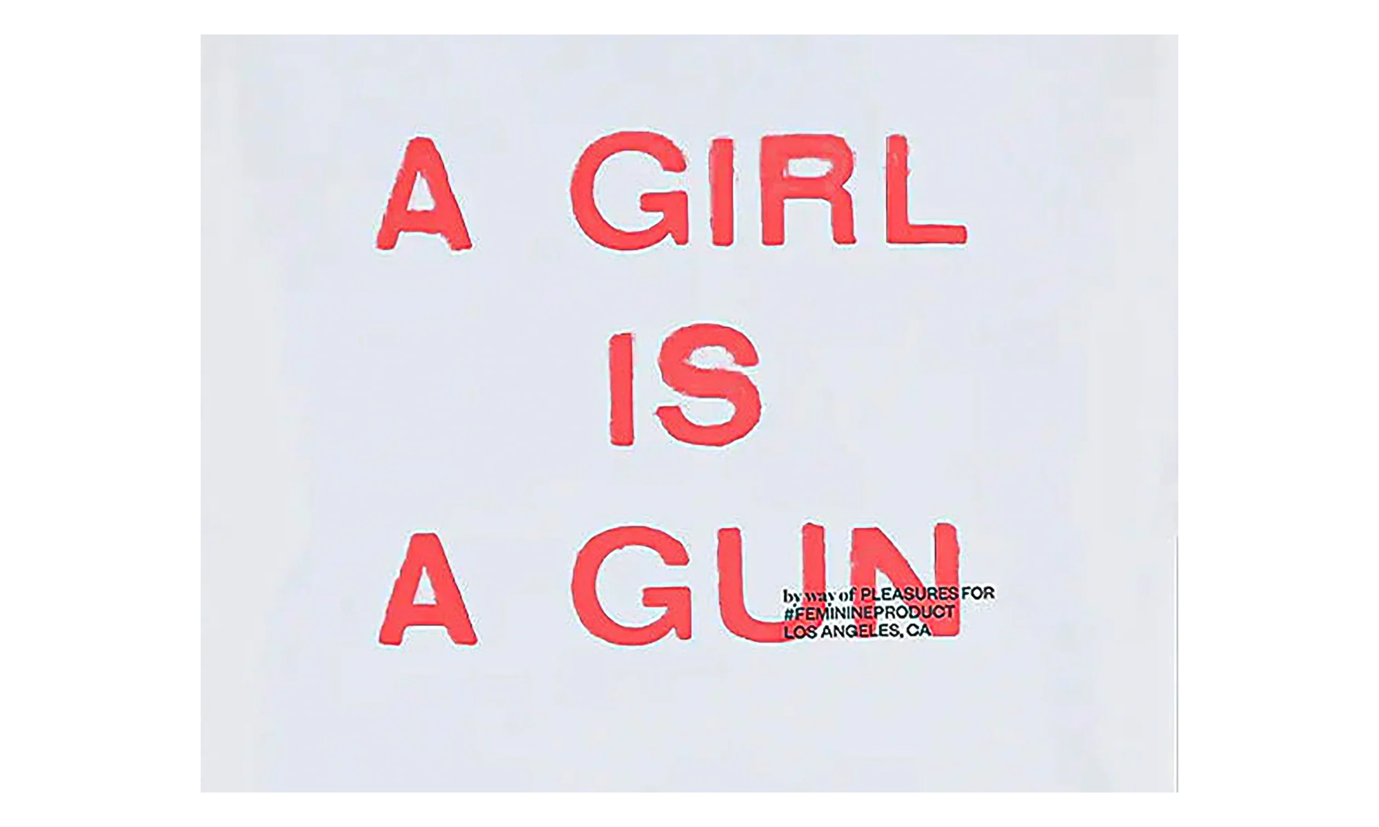 Girl Is A Gun SS Tee "White" P26SP082-WHT