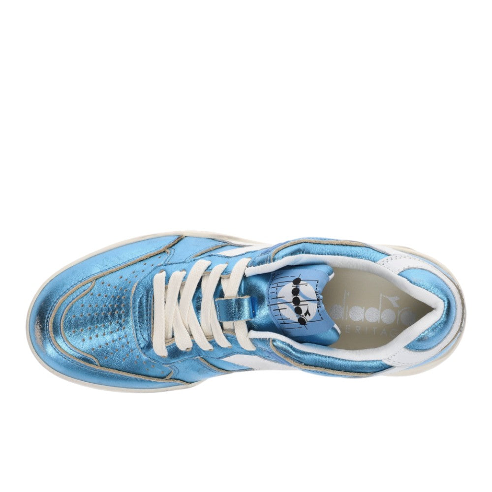 B.560 Metallic Lace Up Sneakers