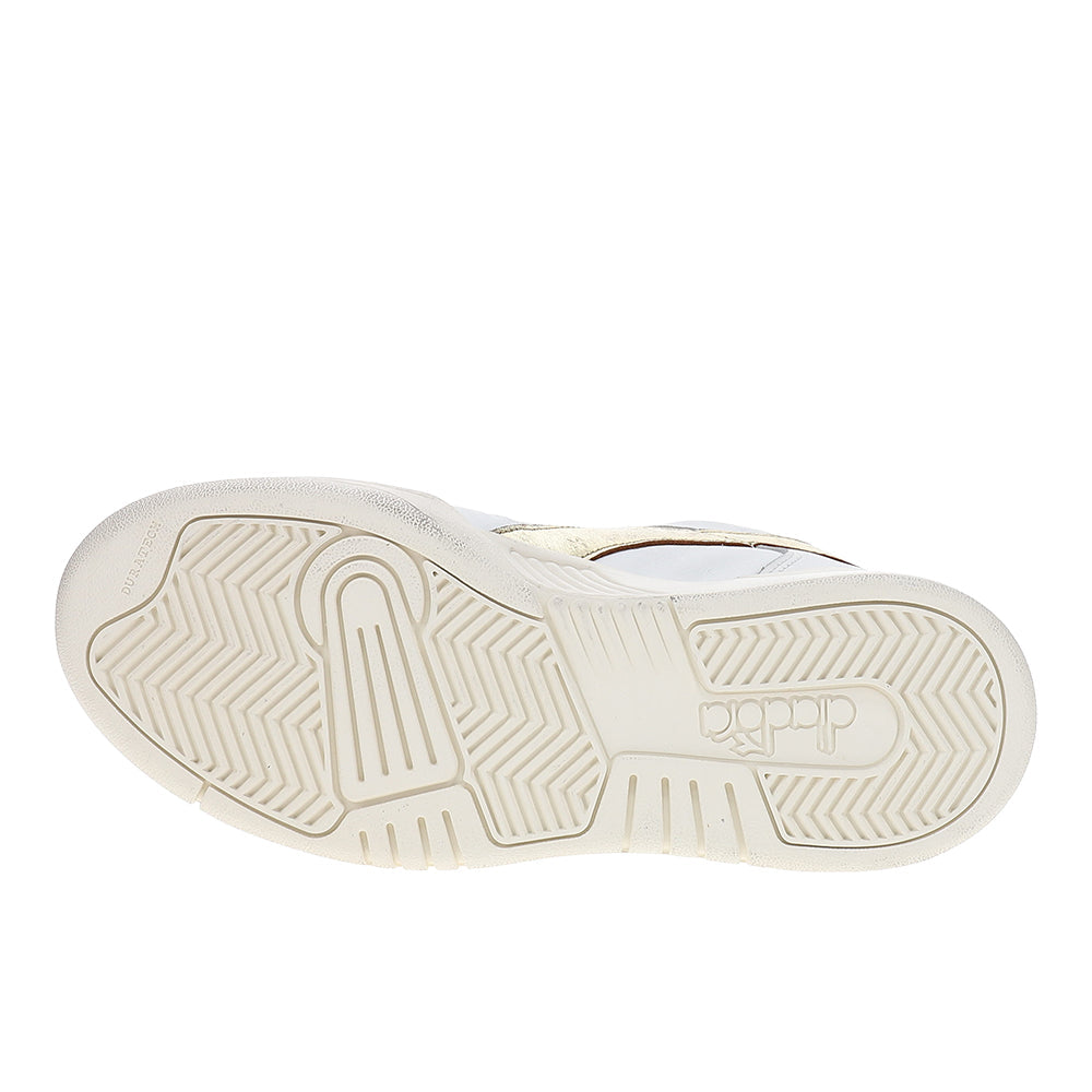 B.560 Laminated Metallic Lace Up Sneakers