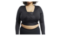 Cardi B Longsleeve Top WMNS "Black (Plus Size)" H48425