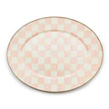 MacKenzie-Childs Rosy Check Large Oval Platter