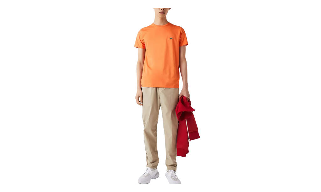 Crew Neck Pima Cotton Jersey T-shirt "Orange" TH6709 NPB