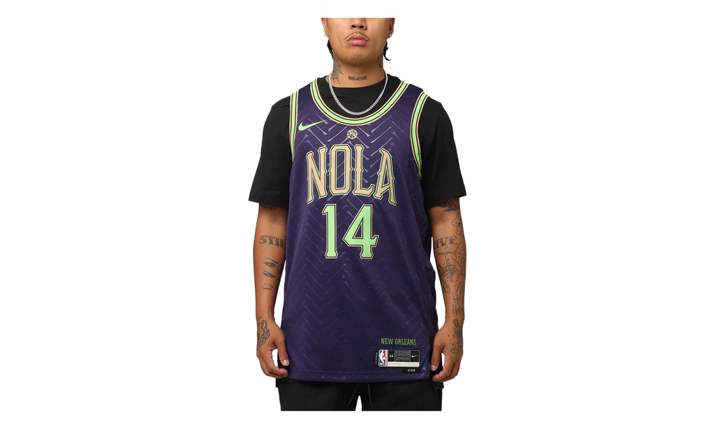 NBA NEW ORLEANS PELICANS 2024-25 SWINGMAN PLAYER JERSEY GS "14 INGRAM - Purple" 9Z2B7BU8P24 PELI