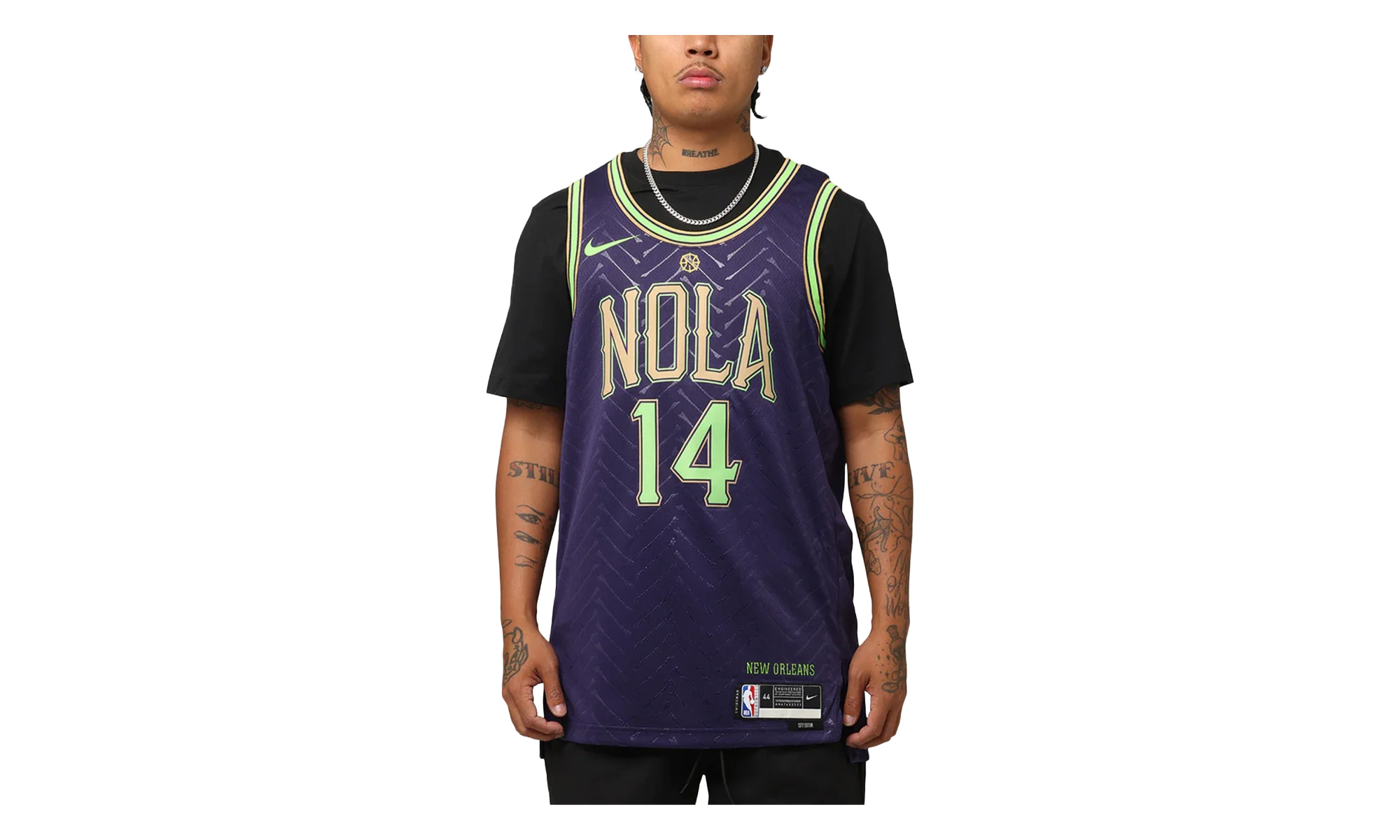NBA NEW ORLEANS PELICANS 2024-25 SWINGMAN PLAYER JERSEY GS "14 INGRAM - Purple" 9Z2B7BU8P24 PELI