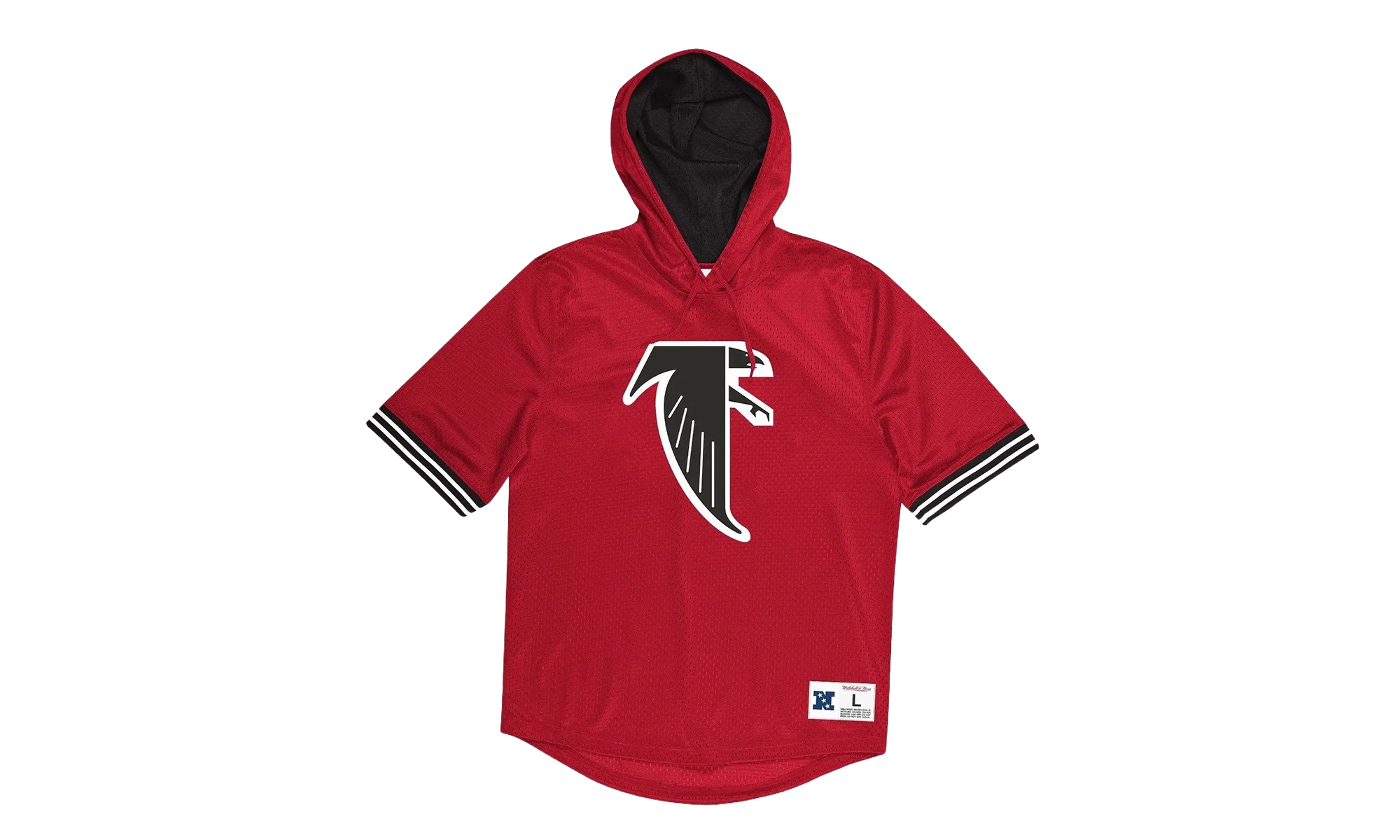 NFL Unbeaten Short Sleeve Mesh Hoodie "Atlanta Falcons - Scarlet" MSHSAJ19029 AFASCAR