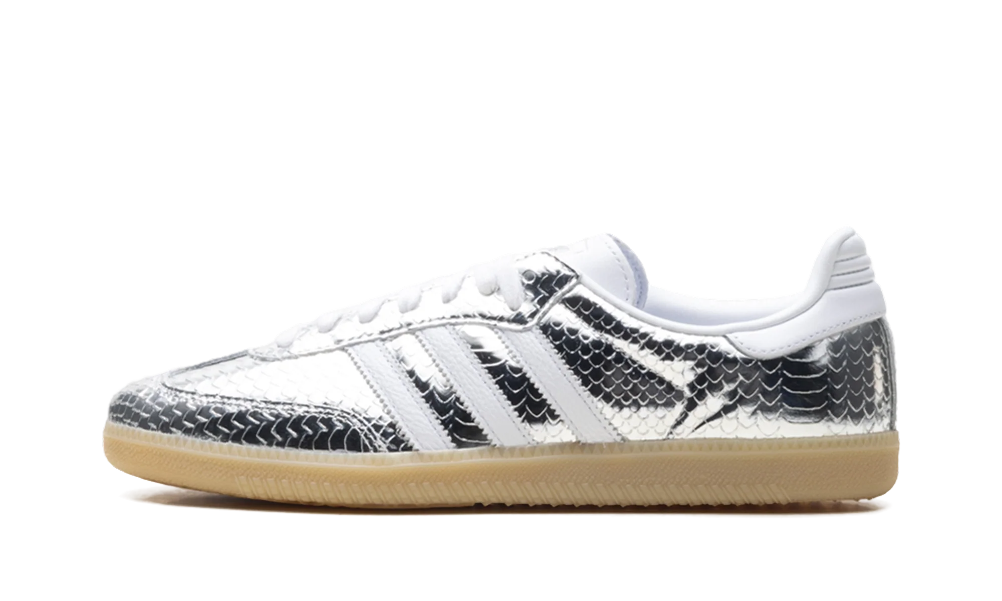 Adidas Samba OG WMNS "Patent Snakeskin Silver Metallic" IH9016