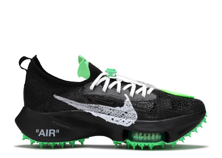 Air Zoom Tempo NEXT% Flyknit Off White Black Scream Green