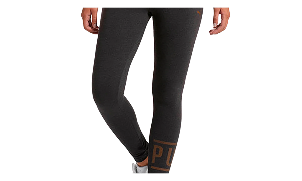 Athletic Logo Leggings WMNS "Dark Grey Heather / Bronze Metal" 854820 09