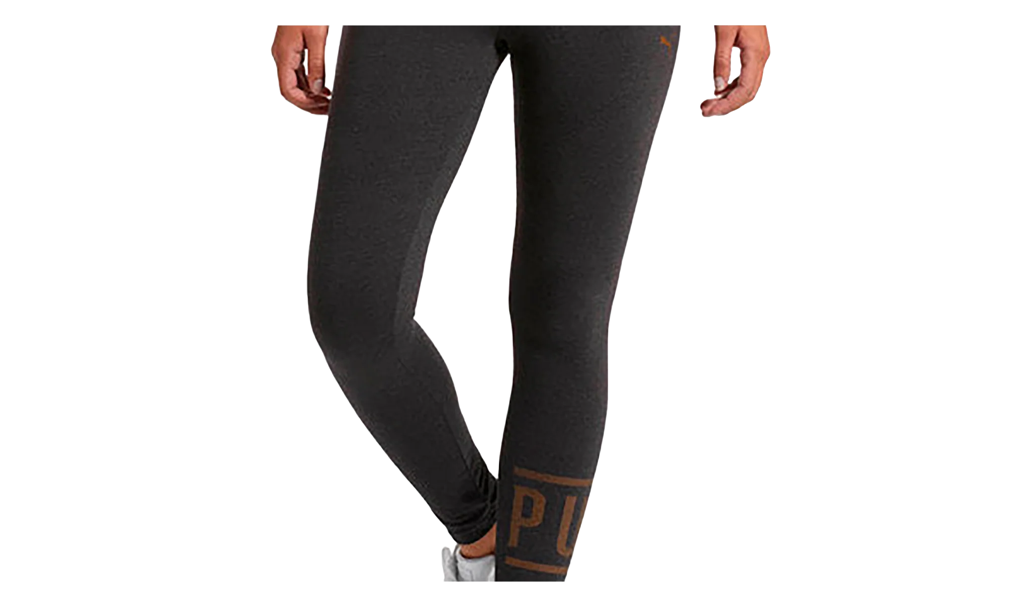 Athletic Logo Leggings WMNS "Dark Grey Heather / Bronze Metal" 854820 09