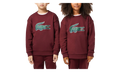 Signature Print Fleece Sweatshirt GS "Bordeaux" SJ1231 YUP