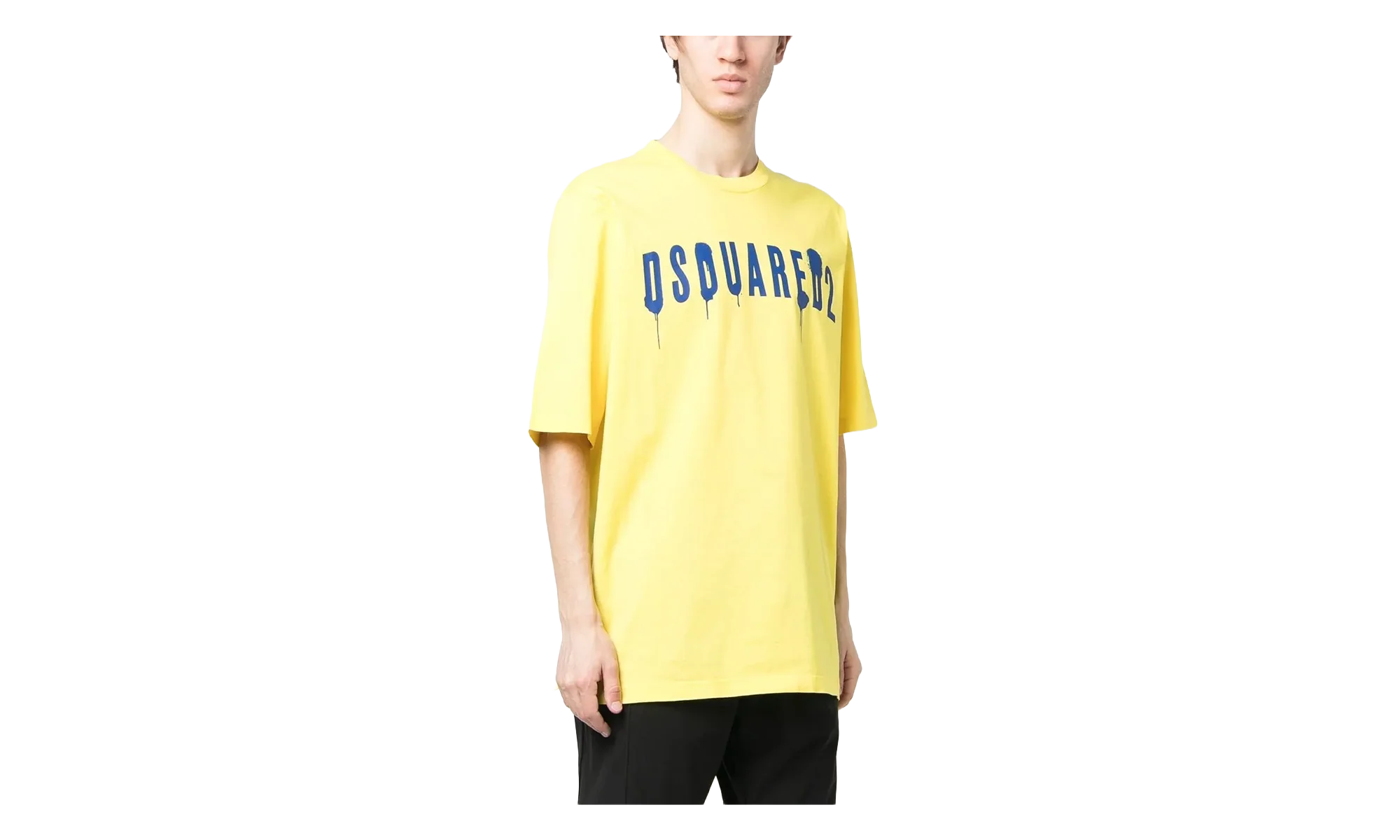 Logo Print Crewneck T-Shirt "Yellow" S71GD1282S22427172