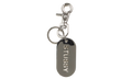 METAL TAG KEYCHAIN "Silver" STUS332
