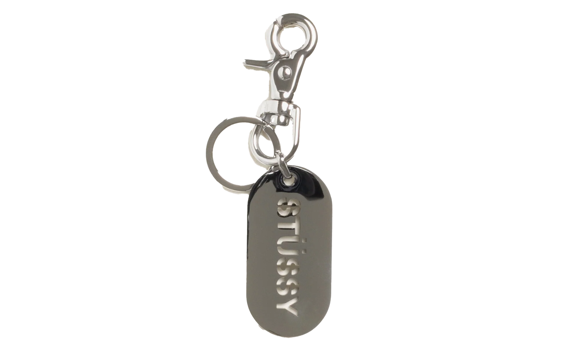 METAL TAG KEYCHAIN "Silver" STUS332